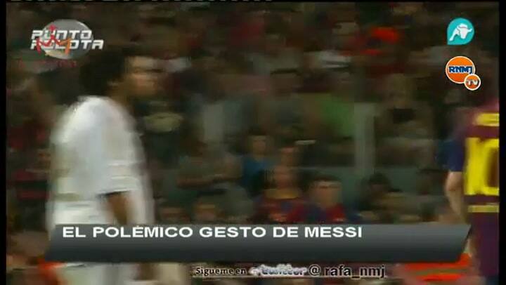El gesto provocador de Messi (Punto Pelota)
