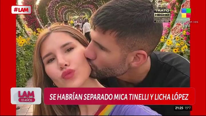 Los detalles de la separación entre Mica Tinelli y Licha López