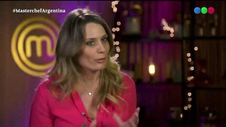 MasterChef Celebrity. Rocío Marengo mezcló pescado y chorizo - Fuente: Telefe