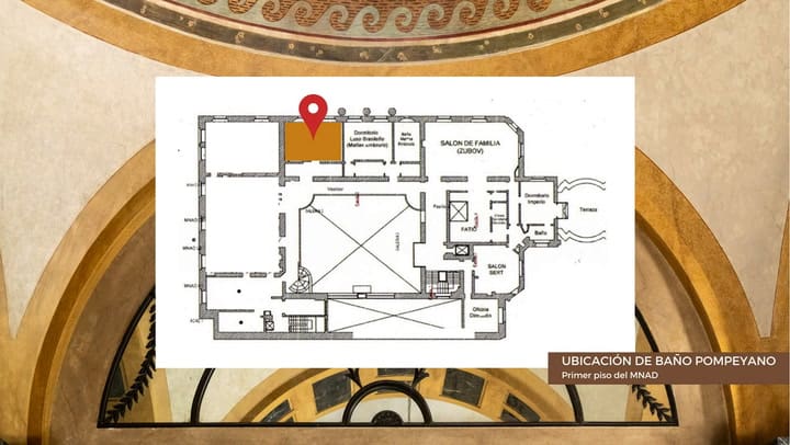 Paso a paso: cómo fue la restauración del baño pompeyano