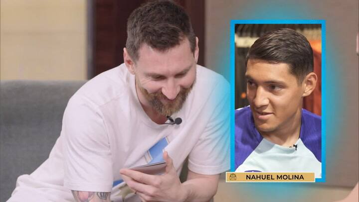 La consulta de Nahuel Molina y la respuesta de Messi