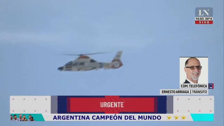 Los jugadores sobrevolaron el Obelisco