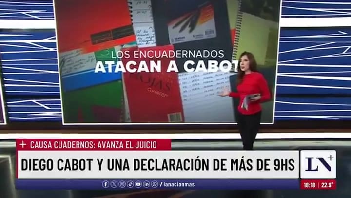 Cristina Pérez defendió a Diego Cabot tras su declaración en el juicio de los Cuadernos de las Coimas