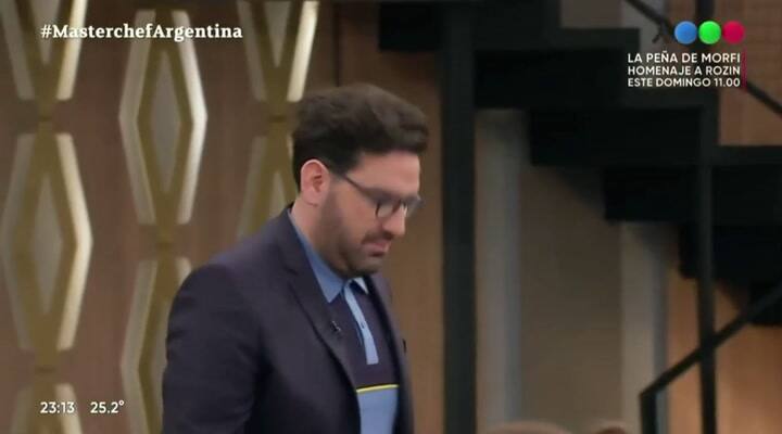 El cuestionamiento de Tomás Fonzi con los jurados de Masterchef Celebrity