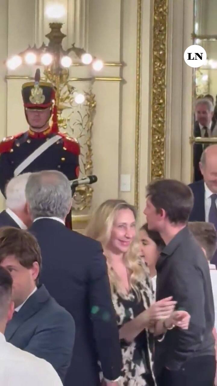 El frío saludo de Karina Milei y Santiago Caputo en la asunción de Mahiques