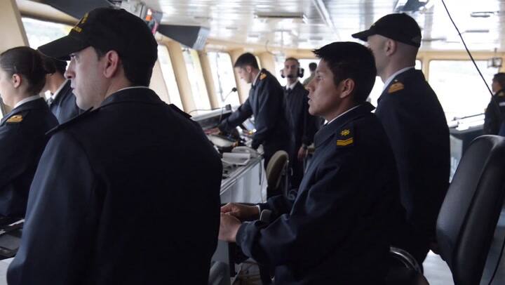 La llegada del Irizar tras sus pruebas en la Antártida