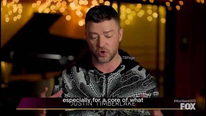 Justin Timberlake en el homenaje a Tylor