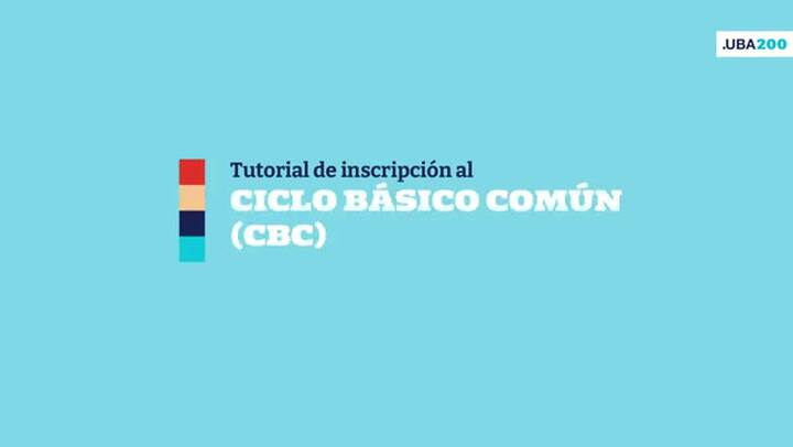 Tutorial de inscripción al CBC