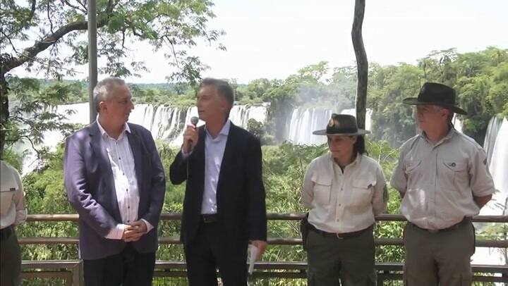 Mauricio Macri estuvo en el Parque Iguazú y anunció obras de conectividad - Fuente: Casa Rosada