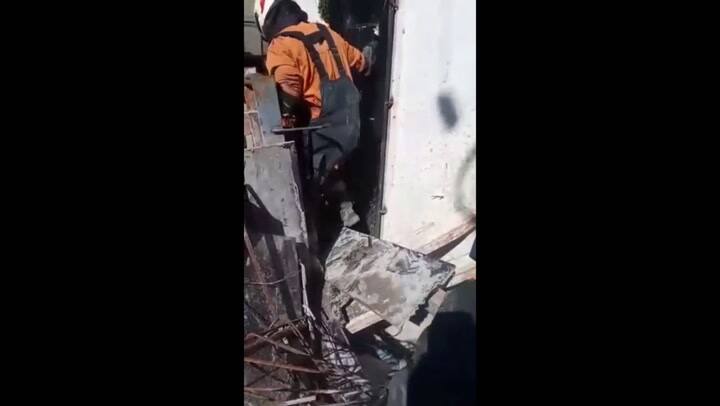 Derrumbe en Belgrano: así fue el momento del rescate - Video 2