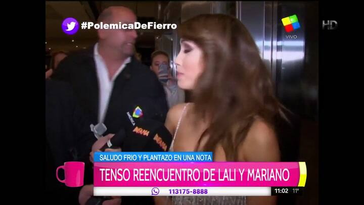 El tenso encuentro de Lali Esposito y Mariano Martinez