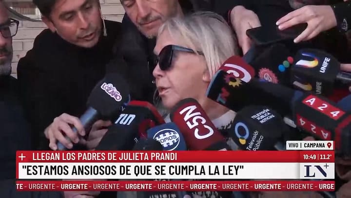 La palabra de la madre de Julieta Pradi antes de la condena de Contardi