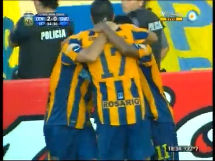El gol de Santiago Biglieri con la camiseta de Rosario Central