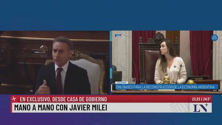 Javier Milei Sobre Su Relación Con Villarruel Con Victoria No Estamos Peleados