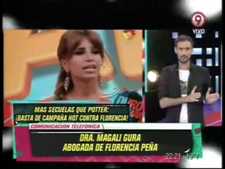 Habló la abogada de Florencia peña (Canal 9)