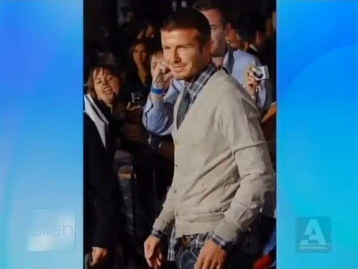 David Beckham contó en una entrevista con Ellen DeGeneres el “flechazo” que tuvo con Victoria Adams al verla por primera vez