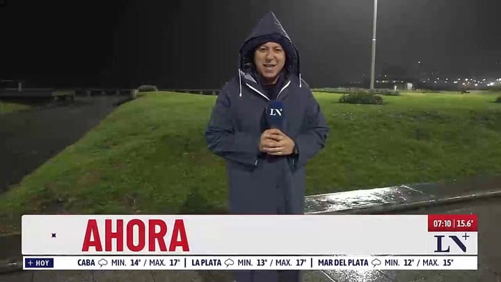 Lluvias en Mar del Plata