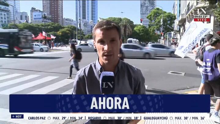 A 45 días de Gobierno, primer paro de la CGT; las primeras imágenes en diversos puntos de la Ciudad