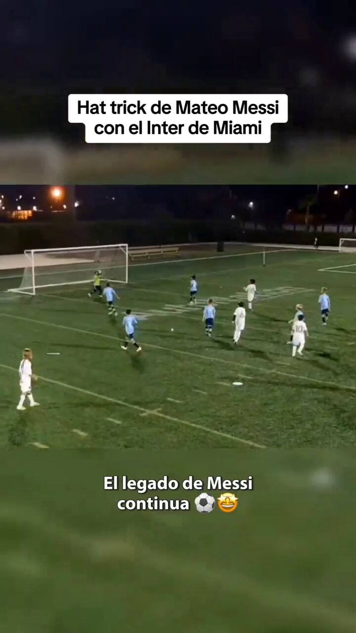 Mateo Messi protagonizó un video viral