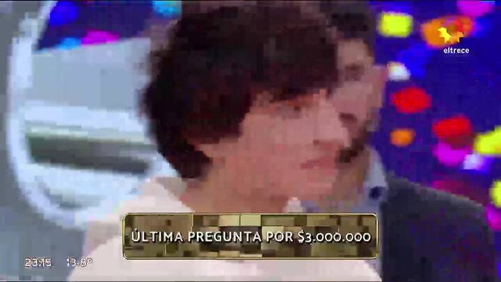 Franco tiene 19 años y ganó Los 8 escalones de los 3 millones