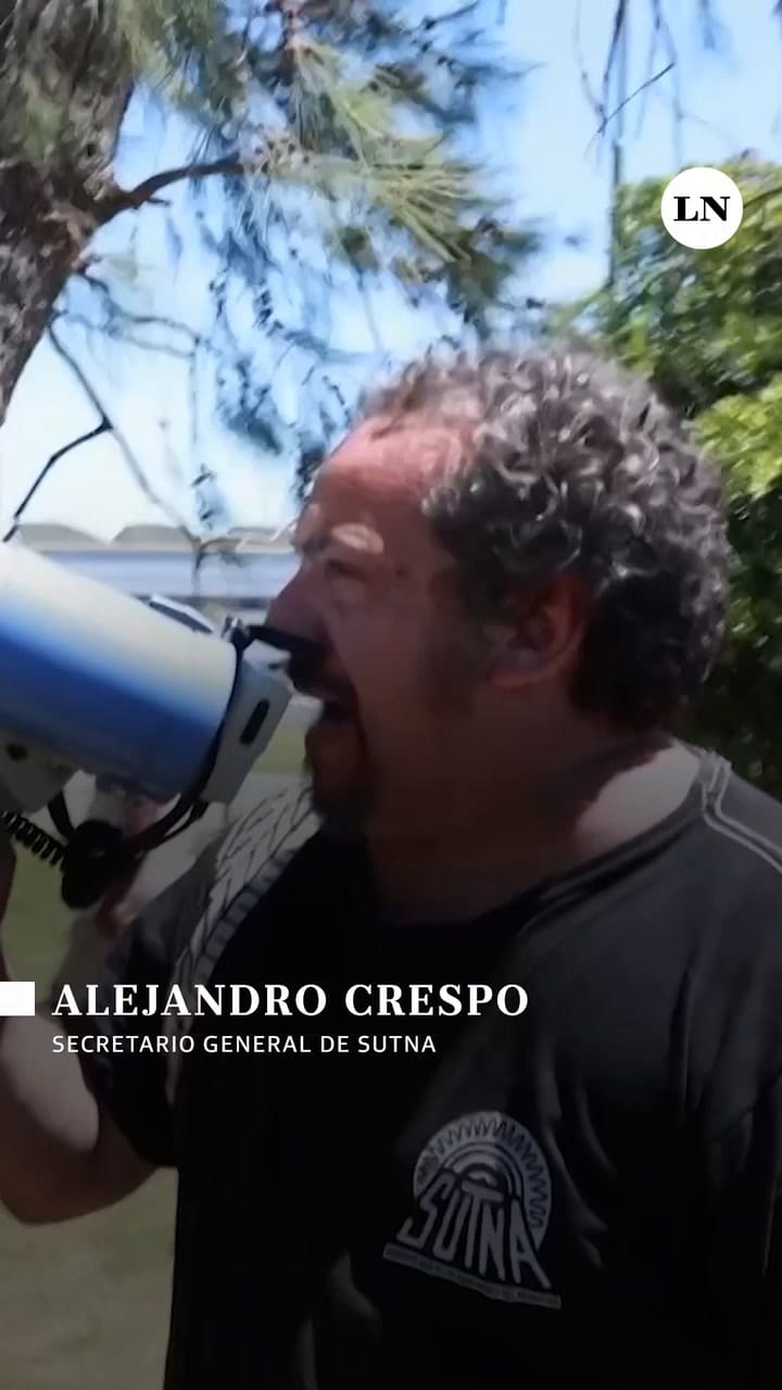 Alejandro Crespo, el combativo líder del gremio que lidera la protesta por el cierre de Fate