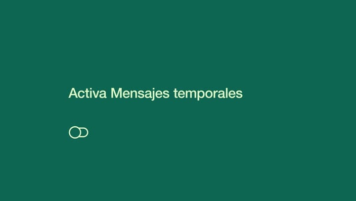 Mensajes temporales que desaparecen en WhatsApp