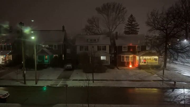 El Meteorólogo de Cleveland capta la llegada de la tormenta