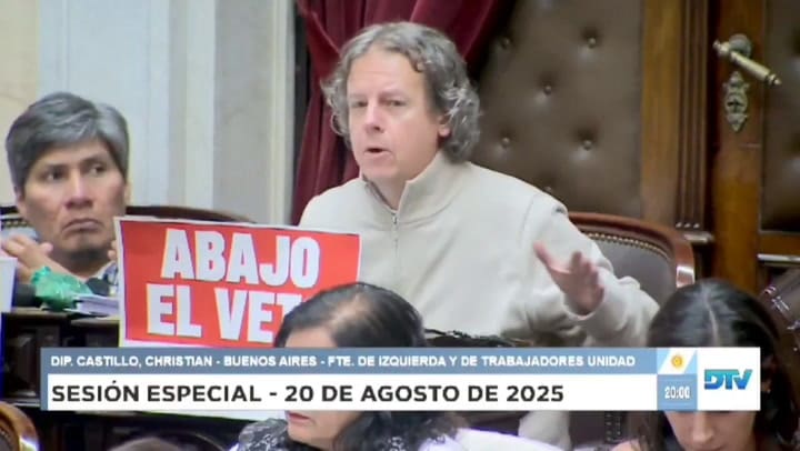 El fuerte mensaje de Castillo a De Loredo tras sugerir un cambio de último momento en el régimen de votación sobre el aumento jubilatorio