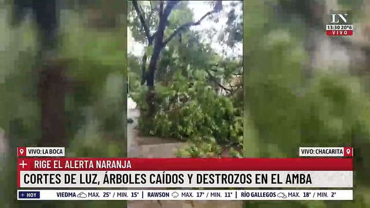 Temporal tragico: Milei estuvo en Bahia Blanca