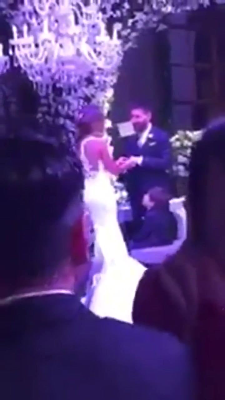 Abel Pintos apareció de sorpresa en el casamiento de Lionel Messi y Antonela Roccuzzo