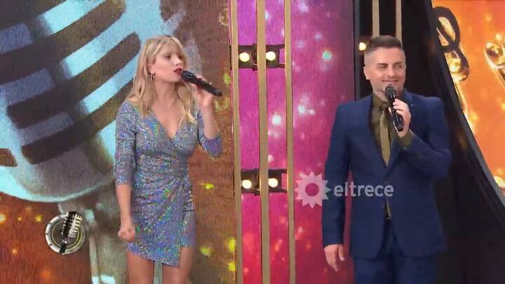 Cantando 2020. Sofi Morandi y Bruno Coccia cantaron 'Tu veneno' - Fuente: eltrece