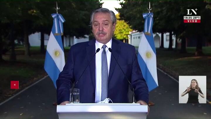 Alberto Fernández anunció nuevas restricciones contra la segunda ola de coronavirus