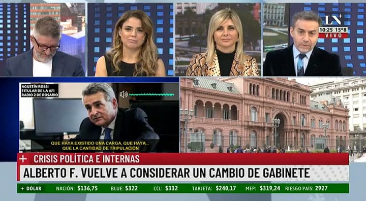 El pase de factura en vivo de Luis Majul a Jony Viale
