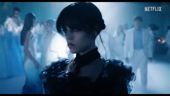 El baile de Merlina en la serie de Netflix