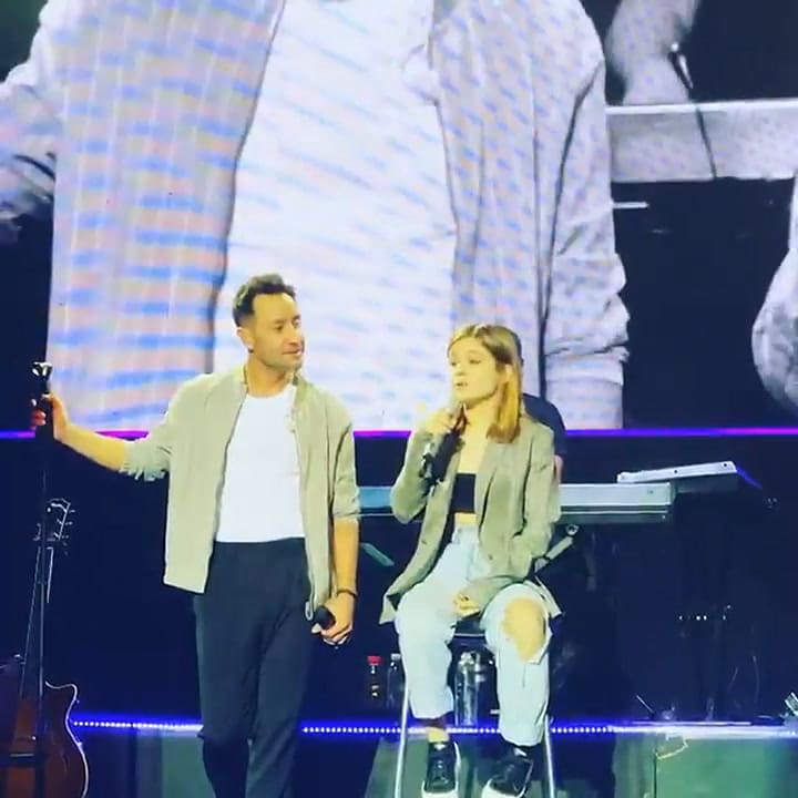 La emoción de Agustina Cherri al ver a su hija cantar con Luciano Pereyra