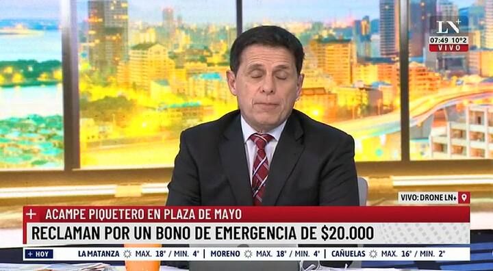 Así fue la detención de un conductor durante un piquete de las organizaciones de izquierda