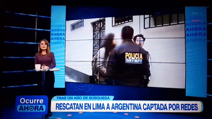 Rescatan a una joven argentina explotada en Perú