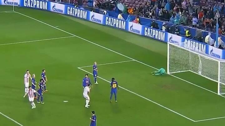 El tanto de Nikolaou, a favor