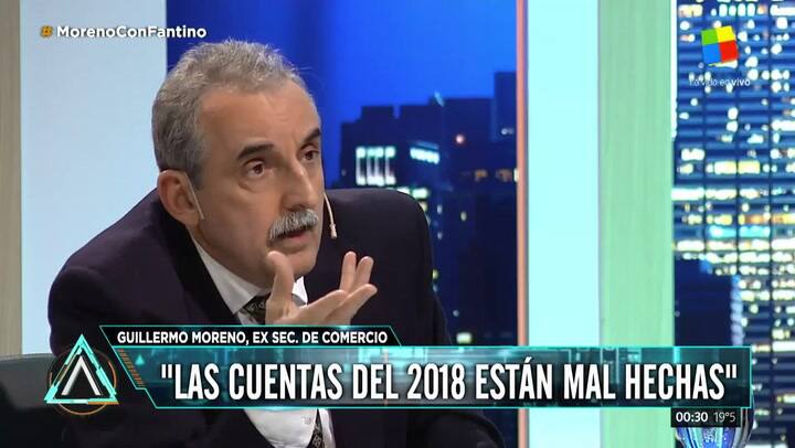 El exsecretario de Comercio Guillermo Moreno, en Animales Sueltos. Fuente: América