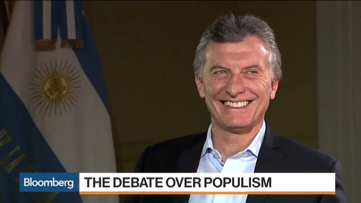 Mauricio Macri en una entrevista concedida a Bloomberg Televisión (Video en inglés)