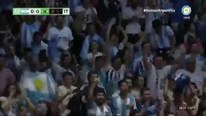 La apertura del marcador - Fuente: TV Pública