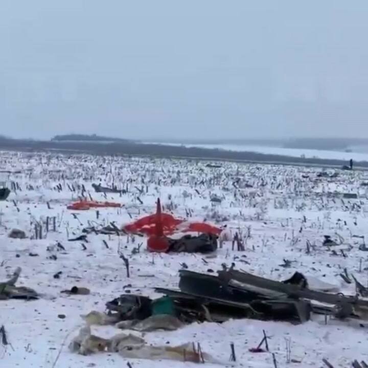 Rusia difundió imágenes del avión caído