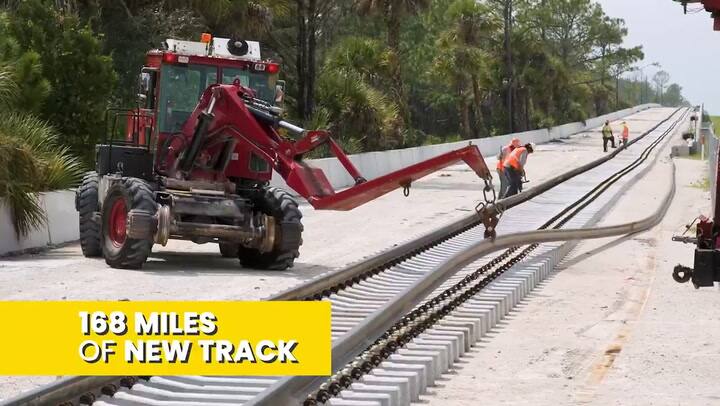 Así se construó el tren de alta velocidad entre Orlando y Miami