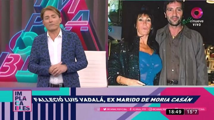 El mensaje de Moria Casán tras el fallecimiento de Luis Vadalá