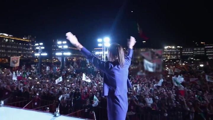 Las primeras palabras de Claudia Sheinbaum tras convertirse en la nueva presidenta de México