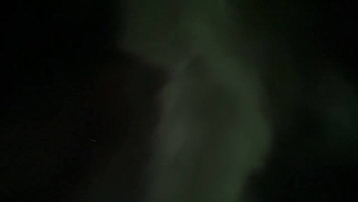 Imágenes de las auroras boreales que se vieron en Canadá el 23 de abril