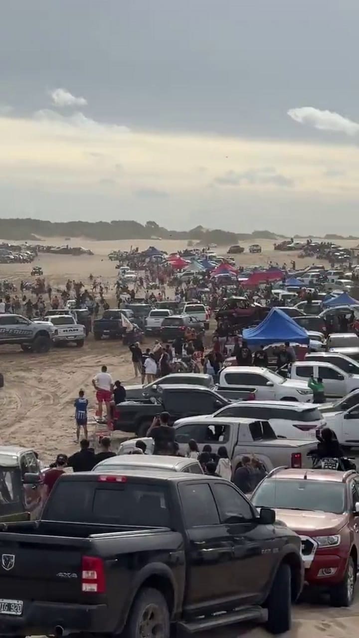 Un helicóptero aterrizó en Pinamar