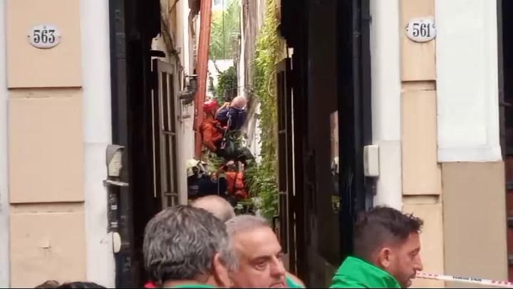 Derrumbe En Caballito Rescate De Una Persona