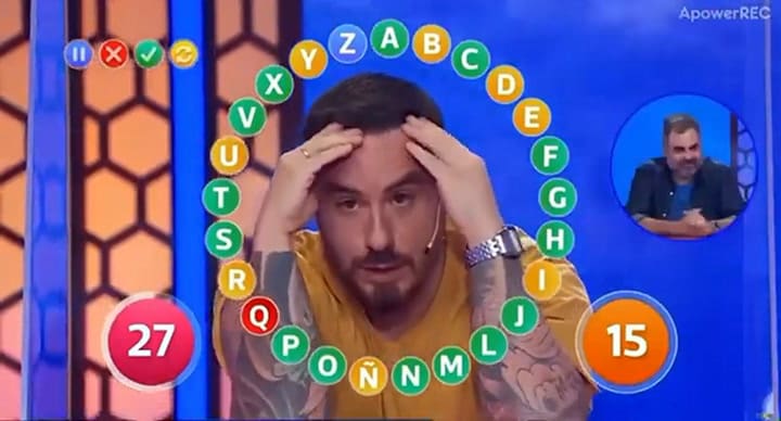 La confusión de Federico Bal en Pasapalabra