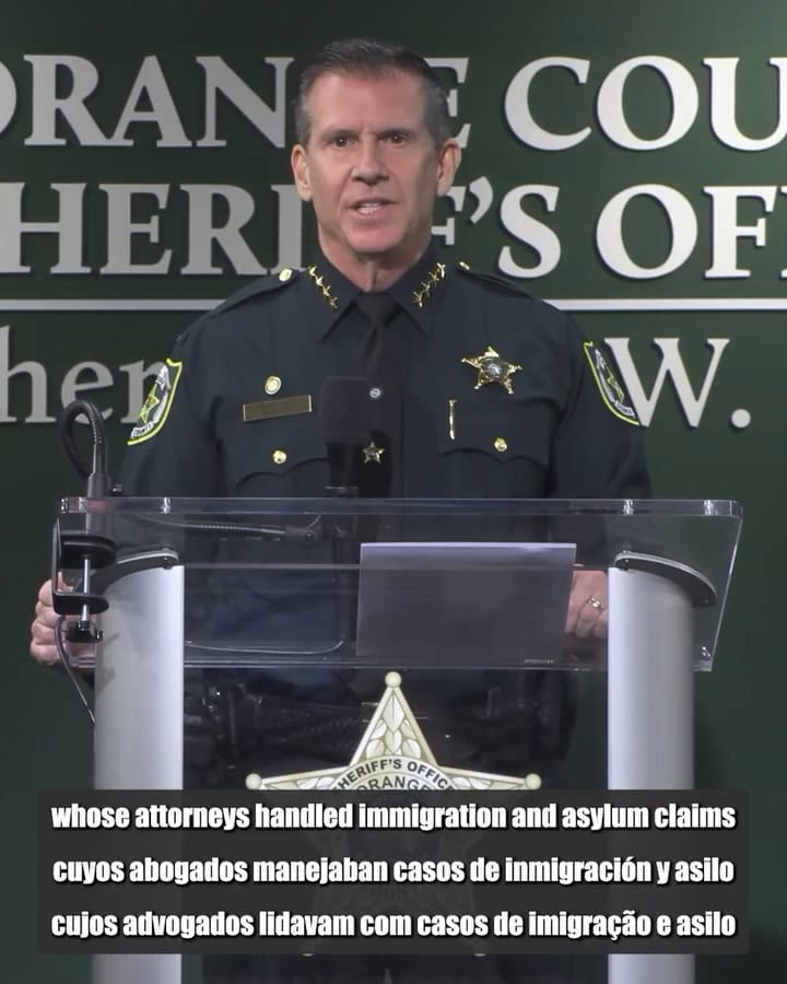 El anuncio del sheriff del condado de Orange